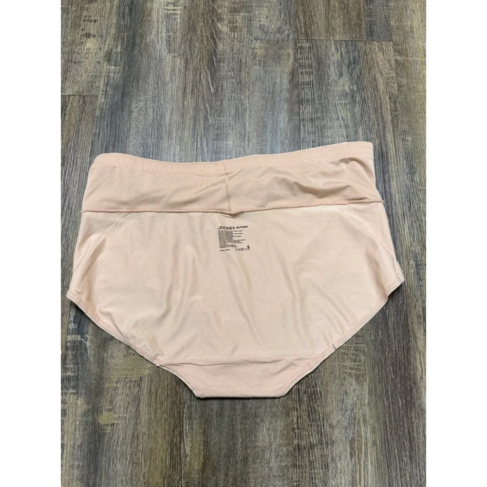 Jockey Skimmies Smoothing Briefs Nude Beige High Rise Panties‎ XXL 9 New